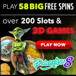 Paradise8 Casino welcome offer to new players